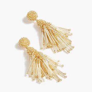 J. Crew Beaded Tassel Earrings
